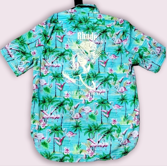 RhudeRhude Flamingo shirt - Picture 2 of 7
